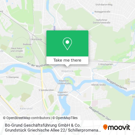 Bö-Grund Geschäftsführung GmbH & Co. Grundstück Griechische Allee 22/ Schillerpromenade 1 map