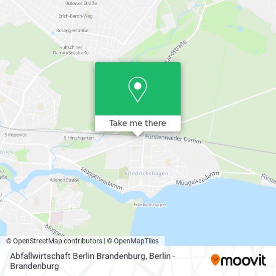 Карта Abfallwirtschaft Berlin Brandenburg