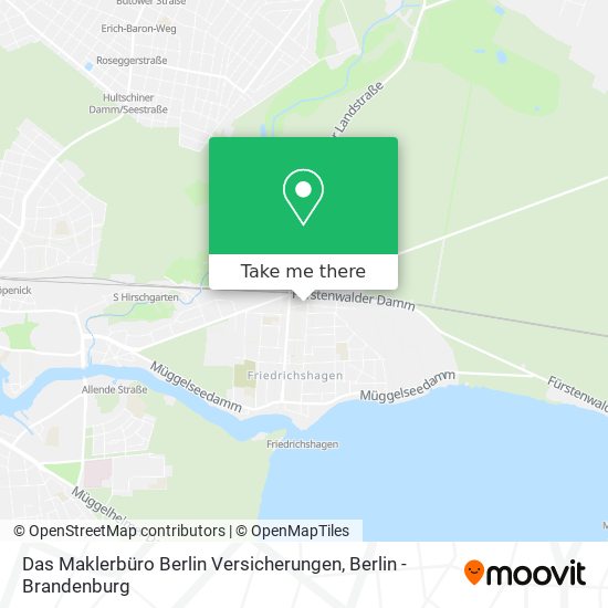 Das Maklerbüro Berlin Versicherungen map