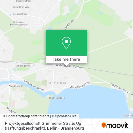 Карта Projektgesellschaft Grimmener Straße Ug (Haftungsbeschränkt)