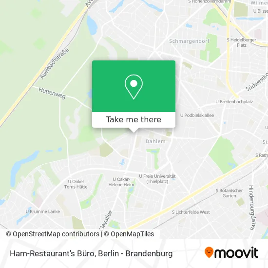 Ham-Restaurant's Büro map