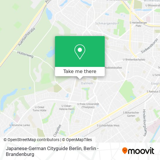 Japanese-German Cityguide Berlin map