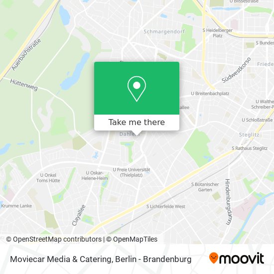 Карта Moviecar Media & Catering