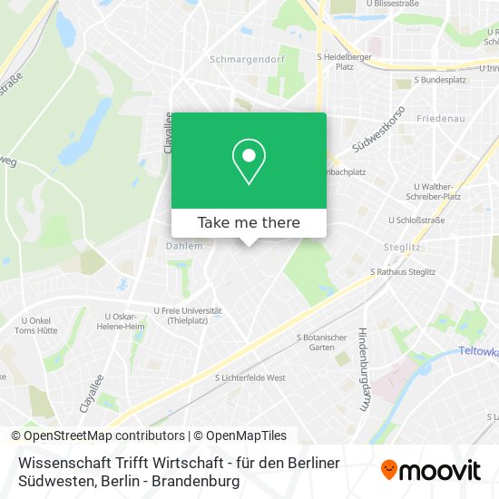 Wissenschaft Trifft Wirtschaft - für den Berliner Südwesten map