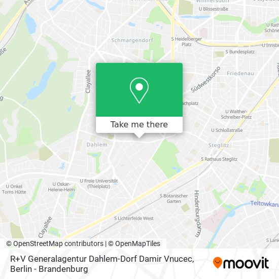 R+V Generalagentur Dahlem-Dorf Damir Vnucec map
