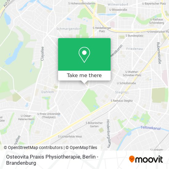 Osteovita Praxis Physiotherapie map