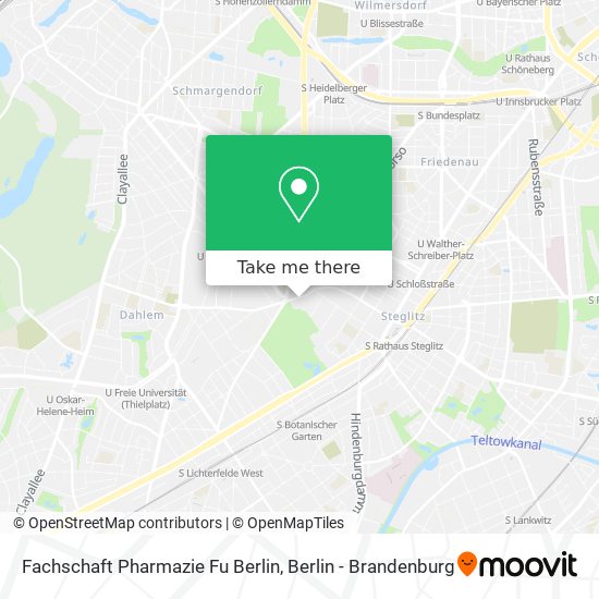 Карта Fachschaft Pharmazie Fu Berlin