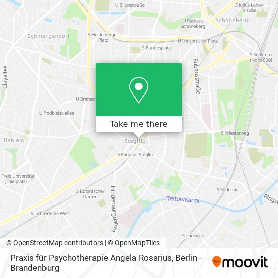 Карта Praxis für Psychotherapie Angela Rosarius