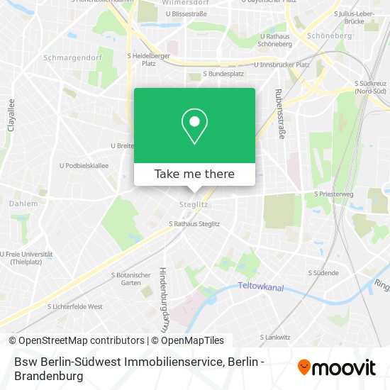 Карта Bsw Berlin-Südwest Immobilienservice