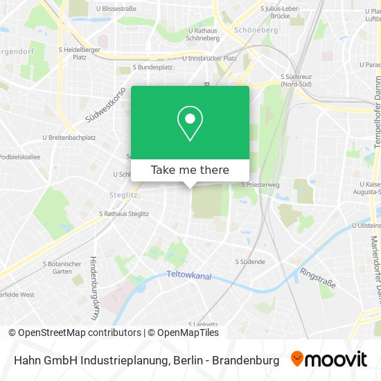 Карта Hahn GmbH Industrieplanung