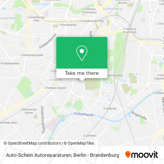 Карта Auto-Schein Autoreparaturen