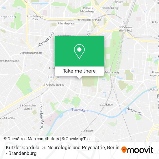 Карта Kutzler Cordula Dr. Neurologie und Psychatrie