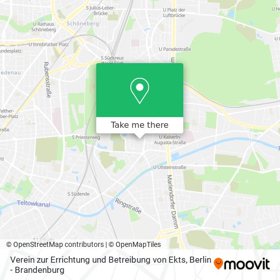 Verein zur Errichtung und Betreibung von Ekts map