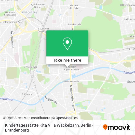 Kindertagesstätte Kita Villa Wackelzahn map