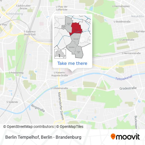 Berlin Tempelhof map