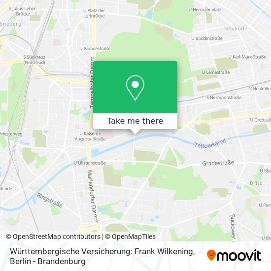 Württembergische Versicherung: Frank Wilkening map