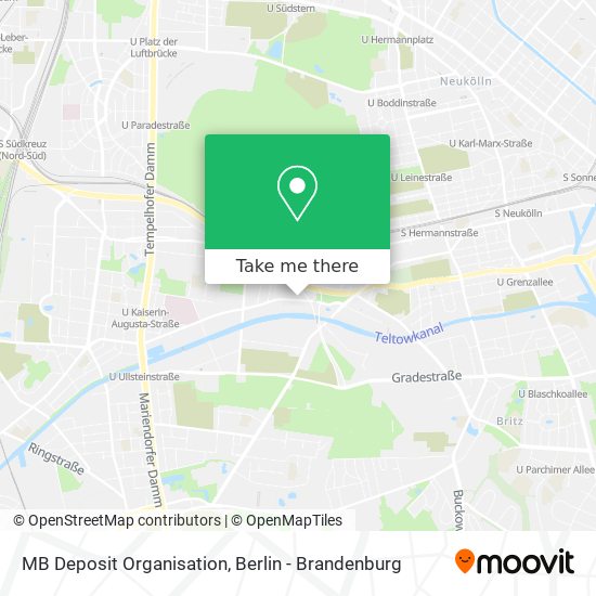 MB Deposit Organisation map