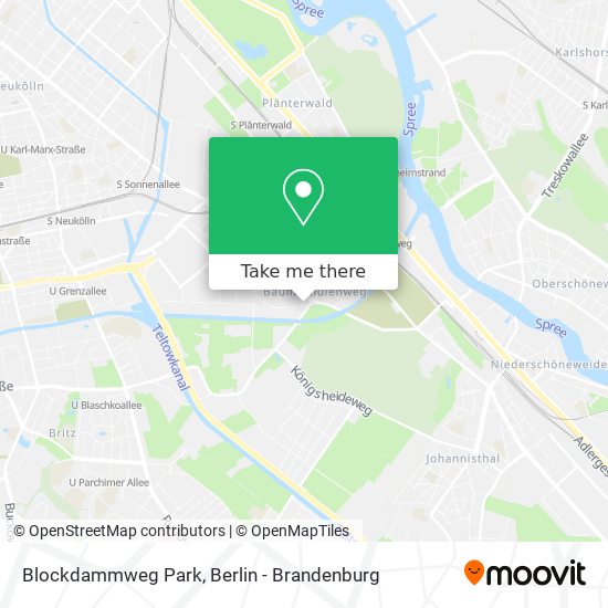 Blockdammweg Park map