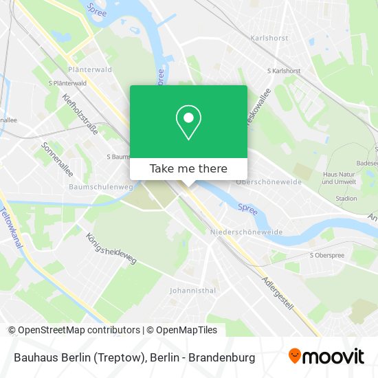 Bauhaus Berlin (Treptow) map