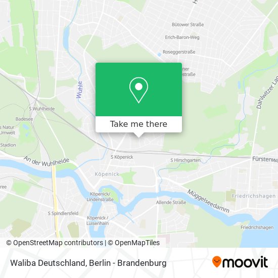 Waliba Deutschland map