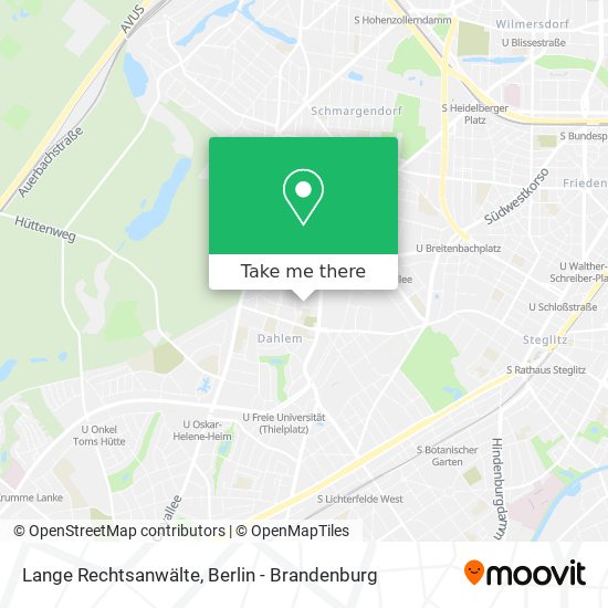 Lange Rechtsanwälte map