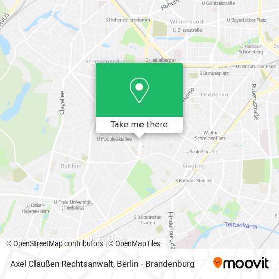 Axel Claußen Rechtsanwalt map