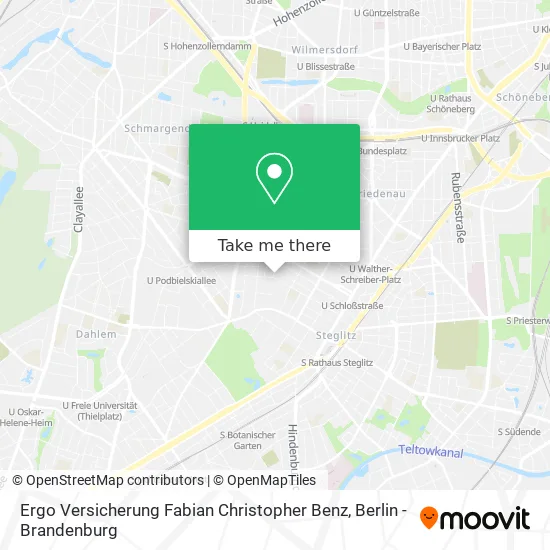 Ergo Versicherung Fabian Christopher Benz map