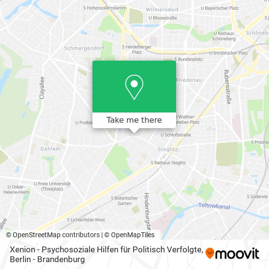 Xenion - Psychosoziale Hilfen für Politisch Verfolgte map