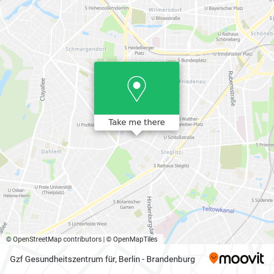 Gzf Gesundheitszentrum für map