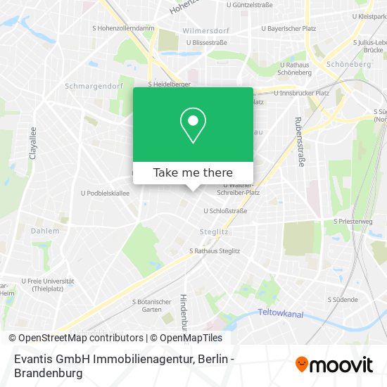 Карта Evantis GmbH Immobilienagentur