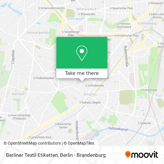 Карта Berliner Textil Etiketten