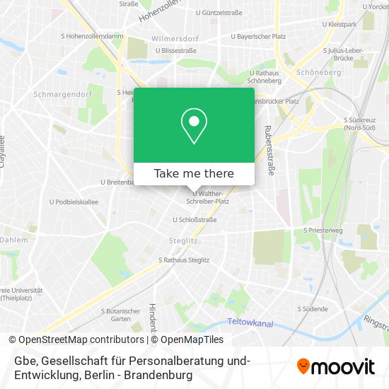 Gbe, Gesellschaft für Personalberatung und-Entwicklung map