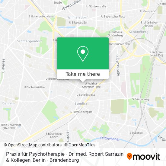 Карта Praxis für Psychotherapie - Dr. med. Robert Sarrazin & Kollegen