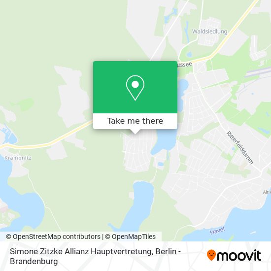 Карта Simone Zitzke Allianz Hauptvertretung