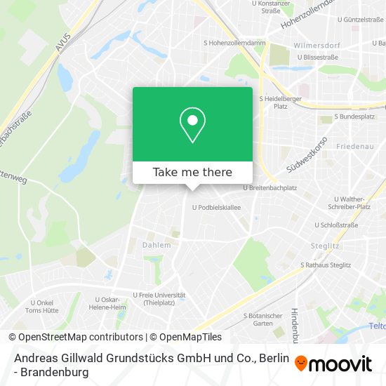 Andreas Gillwald Grundstücks GmbH und Co. map
