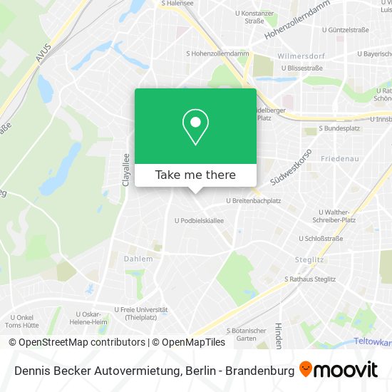 Dennis Becker Autovermietung map