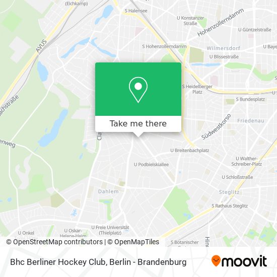 Bhc Berliner Hockey Club map