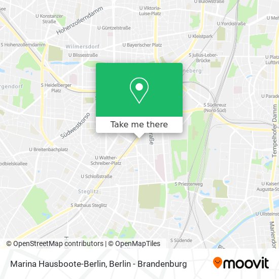 Карта Marina Hausboote-Berlin