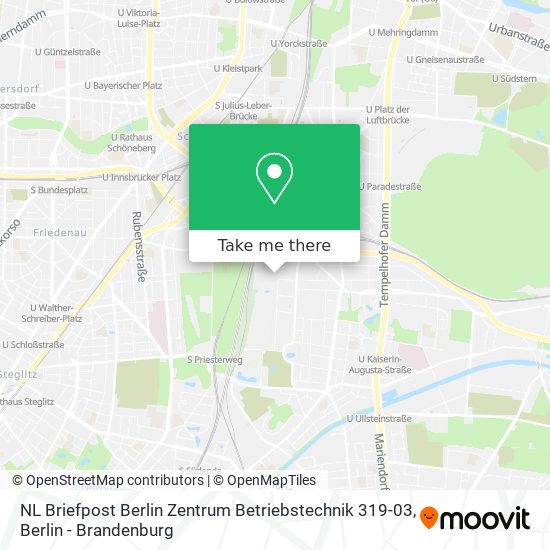 NL Briefpost Berlin Zentrum Betriebstechnik 319-03 map