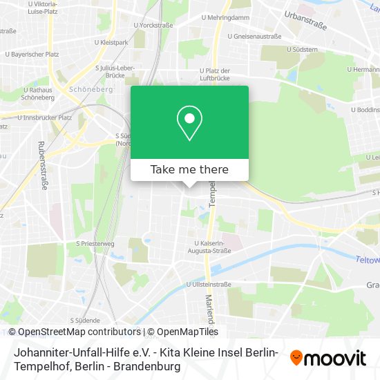 Johanniter-Unfall-Hilfe e.V. - Kita Kleine Insel Berlin-Tempelhof map