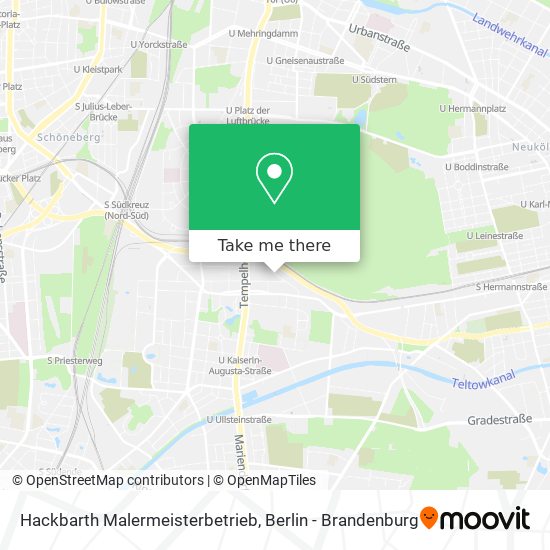 Hackbarth Malermeisterbetrieb map
