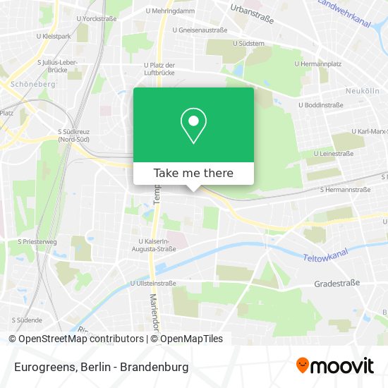 Eurogreens map