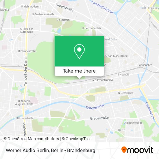 Werner Audio Berlin map