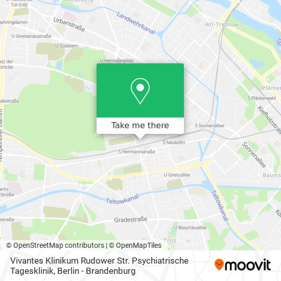 Vivantes Klinikum Rudower Str. Psychiatrische Tagesklinik map