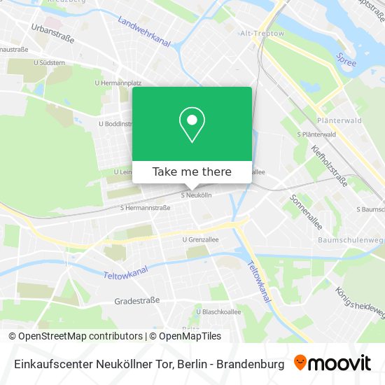 Карта Einkaufscenter Neuköllner Tor