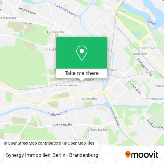 Synergy Immobilien map