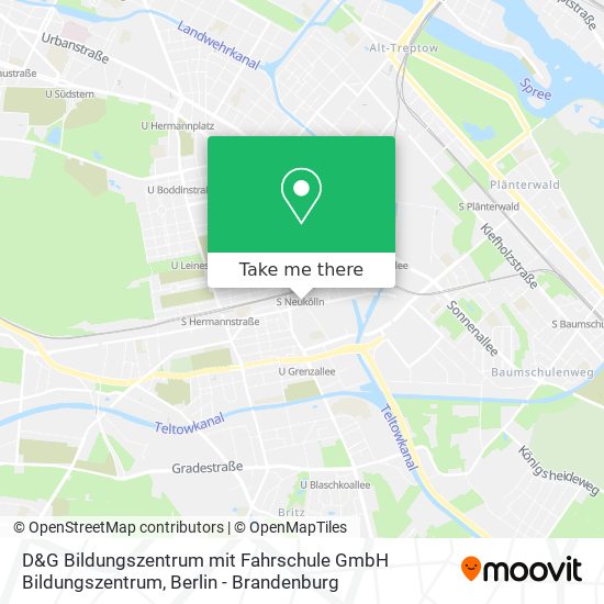 Карта D&G Bildungszentrum mit Fahrschule GmbH Bildungszentrum