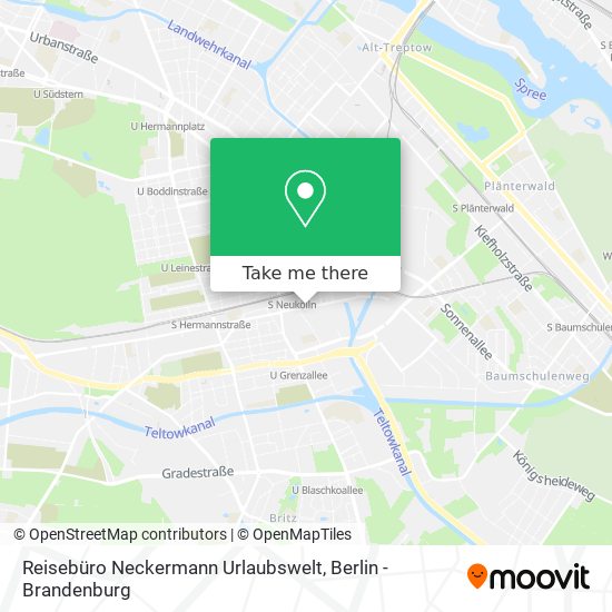 Reisebüro Neckermann Urlaubswelt map