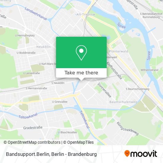 Bandsupport.Berlin map