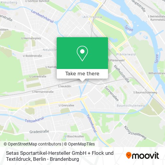 Setas Sportartikel-Hersteller GmbH + Flock und Textildruck map